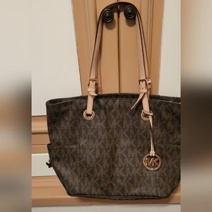 Michael Kors Signature Monogram Tote Handbag for Women